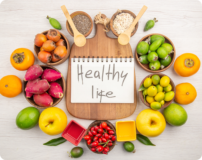 Healthy diet plan and nutrition